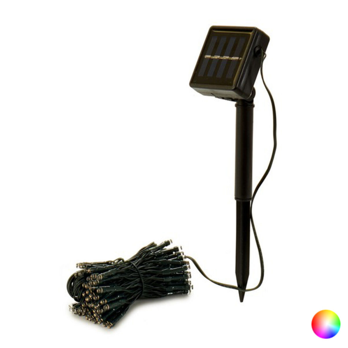 Wreath of LED Lights 5 m Solar White